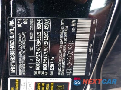 Zdjęcie 13 z 13 samochodu: 2019 MERCEDES-BENZ GLS 450 4MATIC VIN:4JGDF6EE2KB219844 - miniatura