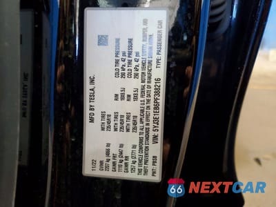 Zdjęcie 13 z 14 samochodu: 2023 TESLA MODEL 3 VIN:5YJ3E1EB6PF388216 - miniatura