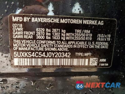 Zdjęcie 13 z 13 samochodu: 2018 BMW X5 XDRIVE35D VIN:5UXKS4C54J0Y20342 - miniatura