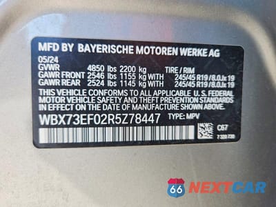 Zdjęcie 14 z 14 samochodu: 2024 BMW X1 XDRIVE28I VIN:WBX73EF02R5Z78447 - miniatura