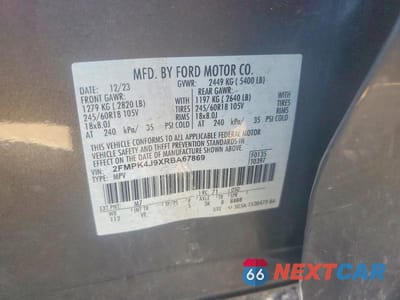 Zdjęcie 14 z 14 samochodu: 2024 FORD EDGE SEL VIN:2FMPK4J9XRBA67869 - miniatura