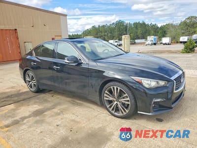 Czwarte zdjęcie samochodu z boku: 2021 INFINITI Q50 SENSORY VIN:JN1EV7CP1MM701379 - miniatura