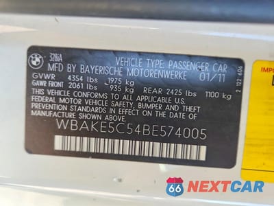 Zdjęcie 12 z 12 samochodu: 2011 BMW 328 I SULEV VIN:WBAKE5C54BE574005 - miniatura