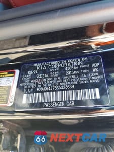 Zdjęcie 12 z 12 samochodu: 2025 KIA K5 GT-LINE VIN:KNAG64J75S5323639 - miniatura