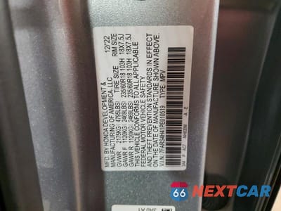 Zdjęcie 14 z 14 samochodu: 2023 HONDA CR-V EX VIN:7FARS4H41PE010519 - miniatura
