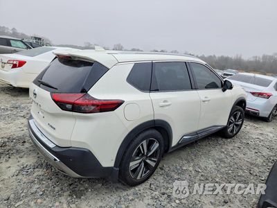Trzecie zdjęcie samochodu z tyłu: 2021 NISSAN ROGUE PLATINUM VIN:JN8AT3DC9MW107654 - miniatura