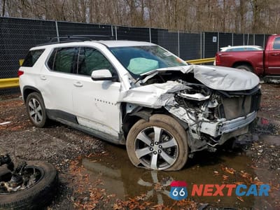 Czwarte zdjęcie samochodu z boku: 2020 CHEVROLET TRAVERSE LT VIN:1GNEVHKW8LJ319160 - miniatura