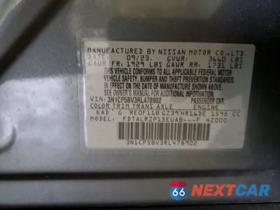 Zdjęcie 14 z 14 samochodu: 2024 NISSAN KICKS S VIN:3N1CP5BV3RL478902 - miniatura