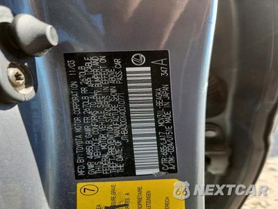 Zdjęcie 12 z 12 samochodu: 2004 LEXUS ES 330 BASE VIN:JTHBA30GX40010771 - miniatura