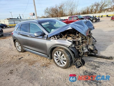 Czwarte zdjęcie samochodu z boku: 2019 INFINITI QX50 ESSENTIAL VIN:3PCAJ5M13KF147371 - miniatura