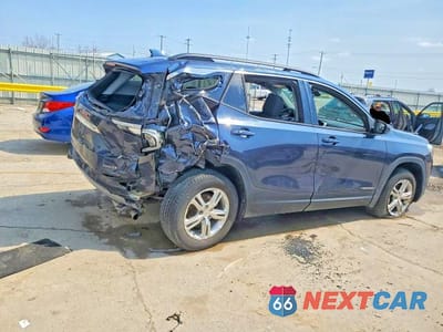 Trzecie zdjęcie samochodu z tyłu: 2018 GMC TERRAIN SLE VIN:3GKALTEV0JL239123 - miniatura