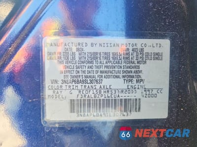 Zdjęcie 14 z 14 samochodu: 2025 NISSAN KICKS S VIN:3N8AP6BA9SL307637 - miniatura
