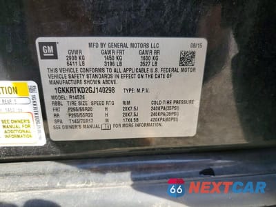 Zdjęcie 14 z 14 samochodu: 2016 GMC ACADIA DENALI VIN:1GKKRTKD2GJ140298 - miniatura