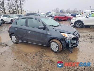 Czwarte zdjęcie samochodu z boku: 2024 MITSUBISHI MIRAGE ES VIN:ML32AUHJ7RH037963 - miniatura