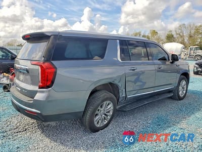 Trzecie zdjęcie samochodu z tyłu: 2022 GMC YUKON XL C1500 SLT VIN:1GKS1GKDXNR172901 - miniatura