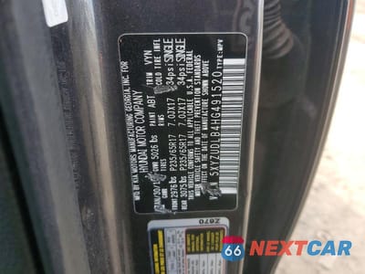 Zdjęcie 13 z 13 samochodu: 2017 HYUNDAI SANTA FE SPORT 2.4L VIN:5XYZUDLB4HG491520 - miniatura