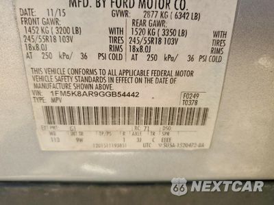 Zdjęcie 14 z 14 samochodu: 2016 FORD EXPLORER POLICE INTERCEPTOR VIN:1FM5K8AR9GGB54442 - miniatura