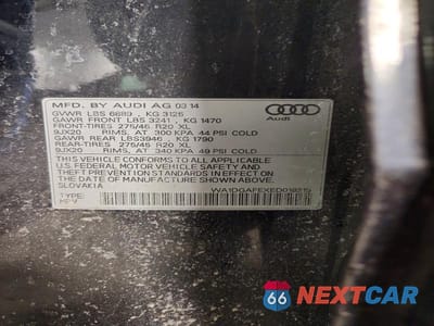 Zdjęcie 13 z 13 samochodu: 2014 AUDI Q7 PRESTIGE VIN:WA1DGAFEXED018215 - miniatura