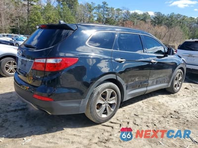 Trzecie zdjęcie samochodu z tyłu: 2013 HYUNDAI SANTA FE GLS VIN:KM8SNDHF6DU018197 - miniatura