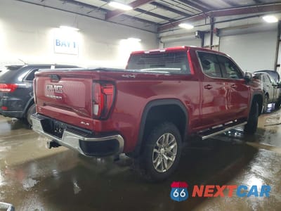 Trzecie zdjęcie samochodu z tyłu: 2021 GMC SIERRA K1500 SLE VIN:3GTP9BEK2MG174986 - miniatura