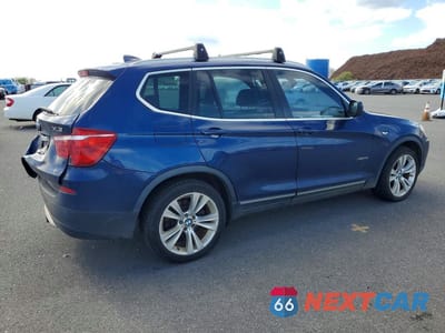 Trzecie zdjęcie samochodu z tyłu: 2013 BMW X3 XDRIVE35I VIN:5UXWX7C57DL977788 - miniatura