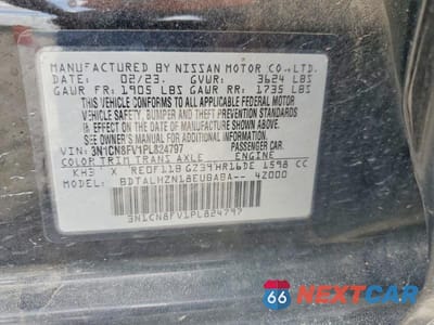 Zdjęcie 13 z 13 samochodu: 2023 NISSAN VERSA SR VIN:3N1CN8FV1PL824797 - miniatura