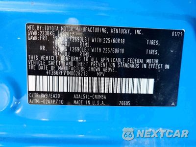 Zdjęcie 13 z 13 samochodu: 2021 TOYOTA RAV4 HYBRID XLE PREMIUM VIN:4T3B6RFV1MU028213 - miniatura