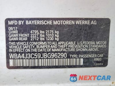 Zdjęcie 12 z 12 samochodu: 2018 BMW 430XI GRAN COUPE VIN:WBA4J3C59JBG96290 - miniatura