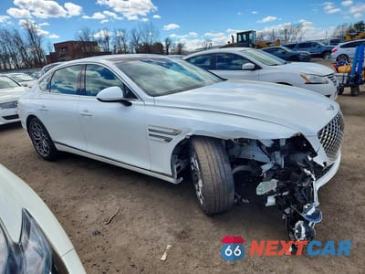 Czwarte zdjęcie samochodu z boku: 2022 GENESIS G80 2.5T VIN:KMTGB4SC7NU137686 - miniatura