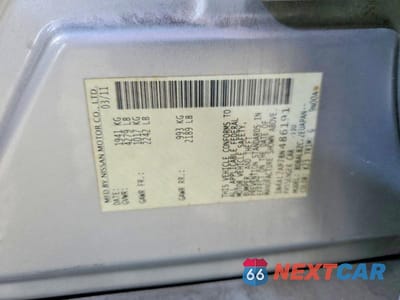 Zdjęcie 12 z 12 samochodu: 2011 NISSAN ALTIMA 2.5 VIN:1N4AL2AP7BN486191 - miniatura