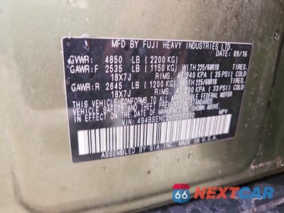Zdjęcie 13 z 13 samochodu: 2017 SUBARU OUTBACK 3.6R LIMITED VIN:4S4BSENC2H3256312 - miniatura