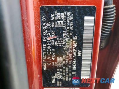 Zdjęcie 13 z 13 samochodu: 2023 KIA SELTOS S VIN:KNDEUCAA0P7467116 - miniatura