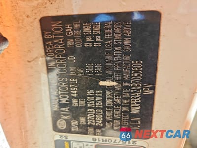 Zdjęcie 12 z 12 samochodu: 2011 KIA SPORTAGE LX VIN:KNDPB3A2XB7080606 - miniatura