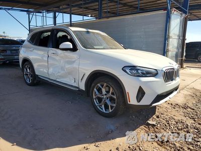 Czwarte zdjęcie samochodu z boku: 2022 BMW X3 SDRIVE30I VIN:5UX43DP02N9J95204 - miniatura