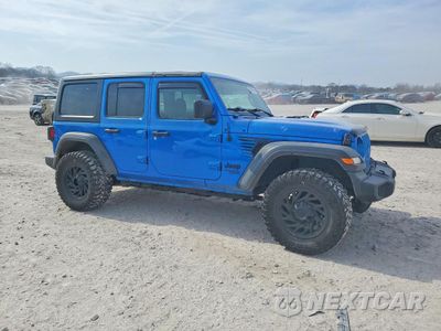 Czwarte zdjęcie samochodu z boku: 2021 JEEP WRANGLER UNLIMITED SPORT VIN:1C4HJXDN9MW685651 - miniatura