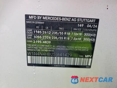 Zdjęcie 13 z 13 samochodu: 2025 MERCEDES-BENZ GLA 250 4MATIC VIN:W1N4N4HB2SJ641429 - miniatura