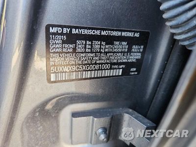 Zdjęcie 12 z 12 samochodu: 2016 BMW X3 XDRIVE28I VIN:5UXWX9C5XG0D81000 - miniatura