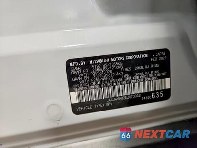 Zdjęcie 13 z 13 samochodu: 2022 MITSUBISHI OUTLANDER SEL VIN:JA4J4VA82NZ070932 - miniatura