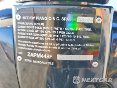 Zdjęcie 10 z 10 samochodu: 2008 VESPA LX 150 VIN:ZAPM448F285014128 - miniatura