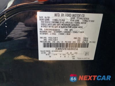 Zdjęcie 13 z 13 samochodu: 2010 LINCOLN MKT VIN:2LMHJ5FR7ABJ00356 - miniatura