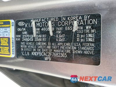 Zdjęcie 13 z 13 samochodu: 2015 KIA SPORTAGE LX VIN:KNDPBCAC2F7682365 - miniatura