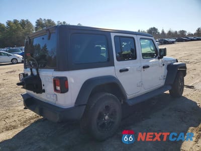 Trzecie zdjęcie samochodu z tyłu: 2018 JEEP WRANGLER UNLIMITED SPORT VIN:1C4HJXDGXJW150731 - miniatura