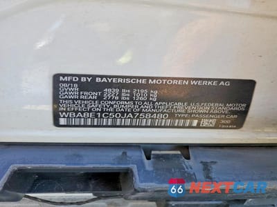 Zdjęcie 13 z 13 samochodu: 2018 BMW 330E VIN:WBA8E1C50JA758480 - miniatura