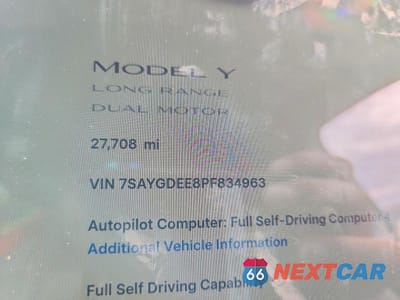 Zdjęcie 9 z 12 samochodu: 2023 TESLA MODEL Y VIN:7SAYGDEE8PF834963 - miniatura