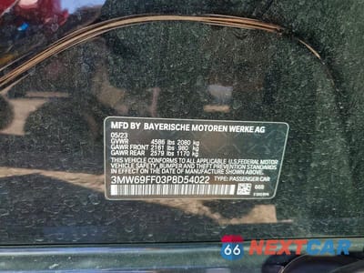 Zdjęcie 12 z 12 samochodu: 2023 BMW 330I VIN:3MW69FF03P8D54022 - miniatura