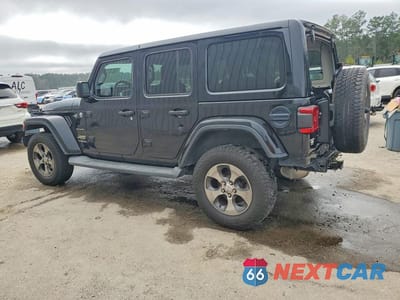 Drugie zdjęcie samochodu z przodu: 2018 JEEP WRANGLER UNLIMITED SAHARA VIN:1C4HJXEGXJW323176 - miniatura