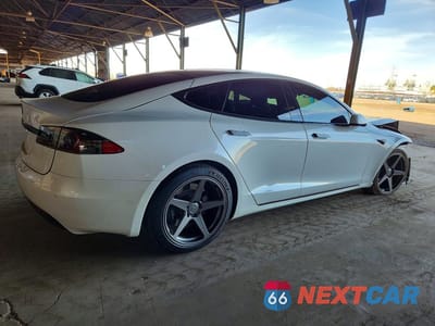 Trzecie zdjęcie samochodu z tyłu: 2021 TESLA MODEL S VIN:5YJSA1E21MF419083 - miniatura