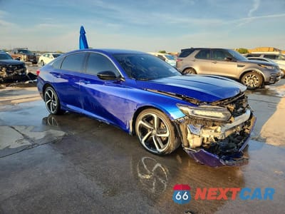 Czwarte zdjęcie samochodu z boku: 2022 HONDA ACCORD SPORT VIN:1HGCV1F36NA111628 - miniatura