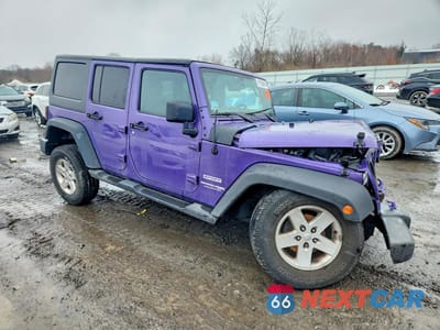 Czwarte zdjęcie samochodu z boku: 2018 JEEP WRANGLER UNLIMITED SPORT VIN:1C4BJWDG4JL888753 - miniatura