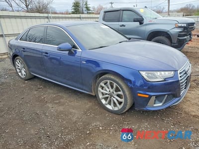 Czwarte zdjęcie samochodu z boku: 2019 AUDI A4 PREMIUM VIN:WAUDNAF4XKN019466 - miniatura